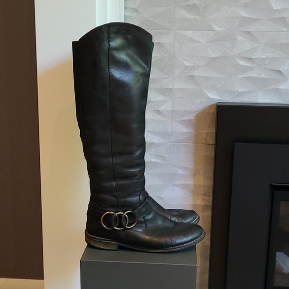 Leather Moto style Boots - Picture 1 of 12